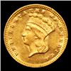 Image 2 : ***Auction Highlight*** 1874 Gold Dollar $1 Graded Select Unc By USCG (fc)