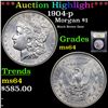 Image 1 : ***Auction Highlight*** 1904-p Morgan Dollar $1 Graded Choice Unc By USCG (fc)