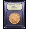 Image 4 : ***Auction Highlight*** 1870-p Gold Liberty Double Eagle $20 Graded Choice AU/BU Slider+ By USCG (fc
