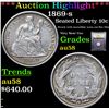 Image 1 : ***Auction Highlight*** 1869-s Seated Liberty Dime 10c Graded Choice AU/BU Slider By USCG (fc)