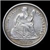 Image 2 : ***Auction Highlight*** 1869-s Seated Liberty Dime 10c Graded Choice AU/BU Slider By USCG (fc)