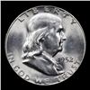 Image 2 : ***Auction Highlight*** 1952-s Franklin Half Dollar 50c Graded Choice Unc+ FBL By USCG (fc)