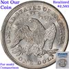 Image 9 : ***Auction Highlight*** 1870-p Seated Liberty Dollar $1 Graded Select Unc By USCG (fc)
