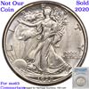 Image 8 : ***Auction Highlight*** 1920-d Walking Liberty Half Dollar 50c Graded Select+ Unc By USCG (fc)