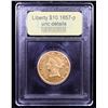 Image 4 : ***Auction Highlight*** 1857-p Gold Liberty Eagle $10 Graded Unc Details By USCG (fc)