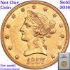 Image 6 : ***Auction Highlight*** 1857-p Gold Liberty Eagle $10 Graded Unc Details By USCG (fc)