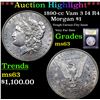 Image 1 : ***Auction Highlight*** 1890-cc Vam 3 I4 R4 Morgan Dollar $1 Graded Select Unc By USCG (fc)
