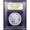 Image 4 : ***Auction Highlight*** 1890-cc Vam 3 I4 R4 Morgan Dollar $1 Graded Select Unc By USCG (fc)