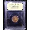 Image 4 : ***Auction Highlight*** 1877 Indian Cent 1c Graded Select Unc BN By USCG (fc)