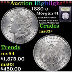 ***Auction Highlight*** 1880-o Morgan Dollar $1 Graded Select+ Unc By USCG (fc)