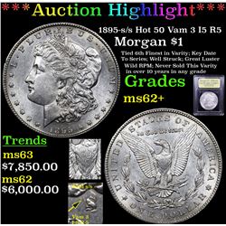 ***Auction Highlight*** 1895-s /s Hot 50 Vam 3 I5 R5 Morgan Dollar $1 Graded Select Unc By USCG (fc)