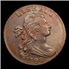 Image 2 : *Highlight Of Entire Auction* 1798 2nd Hair S-184 Draped Bust  1c Graded Select Unc BN By USCG (fc)