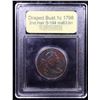 Image 4 : *Highlight Of Entire Auction* 1798 2nd Hair S-184 Draped Bust  1c Graded Select Unc BN By USCG (fc)