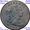 Image 6 : *Highlight Of Entire Auction* 1798 2nd Hair S-184 Draped Bust  1c Graded Select Unc BN By USCG (fc)