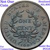 Image 7 : *Highlight Of Entire Auction* 1798 2nd Hair S-184 Draped Bust  1c Graded Select Unc BN By USCG (fc)
