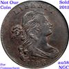 Image 8 : *Highlight Of Entire Auction* 1798 2nd Hair S-184 Draped Bust  1c Graded Select Unc BN By USCG (fc)