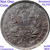 Image 9 : *Highlight Of Entire Auction* 1798 2nd Hair S-184 Draped Bust  1c Graded Select Unc BN By USCG (fc)