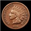 Image 2 : ***Auction Highlight*** 1872 Indian Cent 1c Graded vf, very fine By USCG (fc)