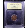 Image 4 : ***Auction Highlight*** 1872 Indian Cent 1c Graded vf, very fine By USCG (fc)