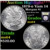 Image 1 : ***Auction Highlight*** 1879-o Vam 14 Morgan Dollar $1 Graded Choice Unc By USCG (fc)