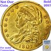 Image 8 : ***Auction Highlight*** 1807 Bust Left Capped Bust $5 Gold Graded Select Unc BY USCG (fc)
