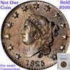 Image 6 : ***Auction Highlight*** 1825 N-3 R-3 Coronet Head Large Cent 1c Graded GEM Unc BN BY USCG (fc)