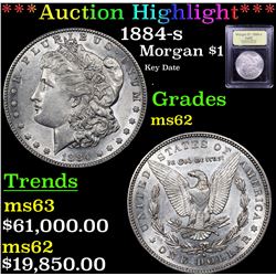 ***Auction Highlight*** 1884-s Morgan Dollar $1 Graded Select Unc By USCG (fc)
