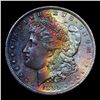 Image 2 : ***Auction Highlight*** 1885-o Monster Rainbow Toned Morgan Dollar $1 Graded Choice Unc BY USCG (fc)