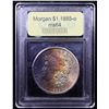 Image 4 : ***Auction Highlight*** 1885-o Monster Rainbow Toned Morgan Dollar $1 Graded Choice Unc BY USCG (fc)