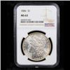 Image 2 : NGC 1886-p Morgan Dollar $1 Graded ms63 By NGC