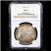 Image 2 : NGC 1881-p Rainbow Toned Morgan Dollar $1 Graded ms63 By NGC
