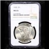Image 2 : NGC 1925-p Peace Dollar $1 Graded ms65 By NGC