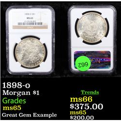 NGC 1898-o Morgan Dollar $1 Graded ms65 By NGC