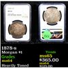 Image 1 : NGC 1878-s Morgan Dollar $1 Graded ms64 By NGC