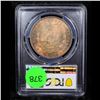 Image 3 : 1884-p Colorfully Toned Morgan Dollar $1 Graded ms63 By PCGS