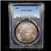 Image 2 : PCGS 1887-p Morgan Dollar $1 Graded ms65 By PCGS