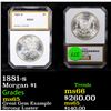 Image 1 : 1881-s Morgan Dollar $1 Graded ms65 By PCI