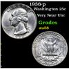 Image 1 : 1936-p Washington Quarter 25c Grades Choice AU/BU Slider