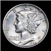 Image 2 : 1945-p Mercury Dime 10c Grades Select Unc
