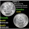 Image 1 : 1884-o Morgan Dollar $1 Grades GEM+ Unc