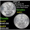 Image 1 : 1897-p Morgan Dollar $1 Grades Choice+ Unc