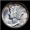 Image 2 : 1942-p Mercury Dime 10c Grades GEM Unc