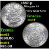 Image 1 : 1887-p Morgan Dollar $1 Grades Choice+ Unc