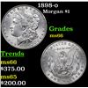 Image 1 : 1898-o Morgan Dollar $1 Grades GEM+ Unc