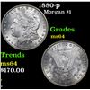 Image 1 : 1880-p Morgan Dollar $1 Grades Choice Unc