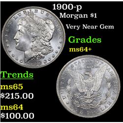 1900-p Morgan Dollar $1 Grades Choice+ Unc