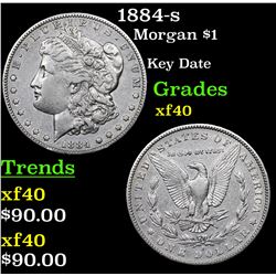 1884-s Morgan Dollar $1 Grades xf