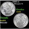 Image 1 : 1885-o Morgan Dollar $1 Grades Choice Unc