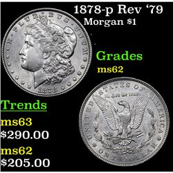 1878-p Rev '79 Morgan Dollar $1 Grades Select Unc