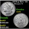 Image 1 : 1878-p Rev '79 Morgan Dollar $1 Grades Select Unc